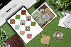 Arabesque Christmas Stickers for Scrapbooking and More Product Image 1