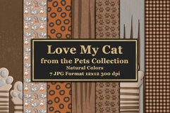 Love My Cat Scrapbook Paper 2 from the Pet Collection Product Image 1