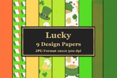 Lucky Scrapbooking Papers for St. Patrick's Day and More Product Image 1