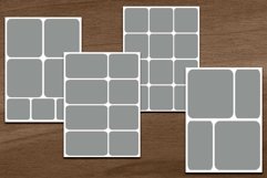 4 8x11 Inch Multiple Photo Scrapbooking Templates Product Image 2