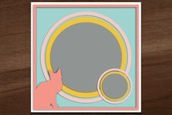 Digital Scrapbooking Cat Template 3 Product Image 2