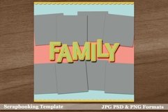 Caterpillar Template 3 Scrapbooking Page Layout Large Title Product Image 2