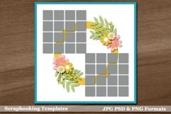 Cut Up 3 Digital Scrapbooking Page Layout Template Product Image 3