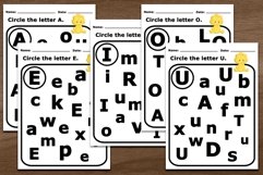 Vowel Letters Search Activity Sheets for Kids Product Image 1