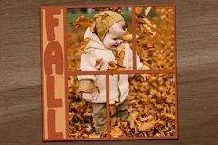 12x12 inch Autumn Digital Scrapbooking Template Product Image 2