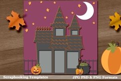 Fall Fab 13 Halloween Digital Scrapbooking Page Template Product Image 2