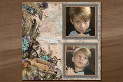 Fall Fab 8 Digital Scrapbooking Page Layout Template Product Image 2