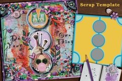 Fancy Cuttable 1Digital Scrapbooking Template Product Image 1