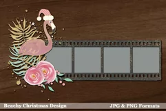 Flamazing Warm Wishes with Flamingo Christmas Design Product Image 1
