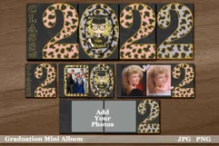 Class of 2022 Graduation Grad Girl Scrapbook Album Printable Product Image 1