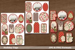 Printable Gift Tags with Holiday Baking Product Image 1