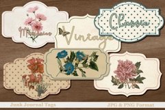 Printable Vintage Junk Journal Antique Tags Product Image 1