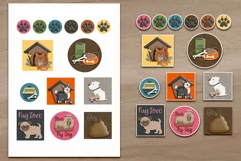 Cute Stickers I Love My Dog from the Pet Collection Product Image 2