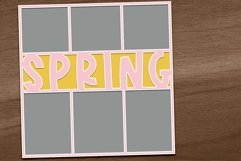 12x12 inch Spring Digital Scrapbooking Template Product Image 2