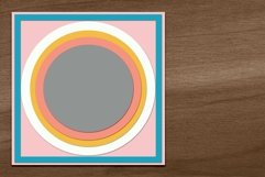 Stacked Circles Digital Scrapbooking Template Product Image 1