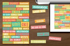 Everyday Word Bits for Scrapbook Pages Planners and Crafts Product Image 1