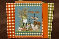 Autumnal Plaid and Solid Scrapbooking Papers Product Image 2