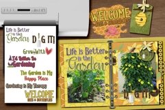 Garden Glory Word Art for Sublimation and Scrapbooking Product Image 1
