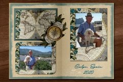 Junk Journal Vintage Antique Map Scrapbooking Frames Product Image 2