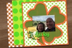 Lucky Clover Scrapbook Cuttable and Template Product Image 3