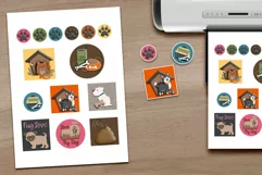 Cute Stickers I Love My Dog from the Pet Collection Product Image 1
