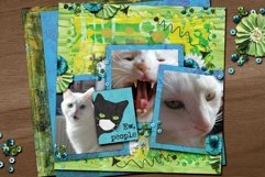 Smile Please Digital Scrapbooking Page Layout Template Product Image 2