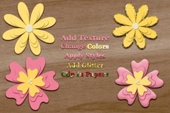 More Layered Flowers Templates for Scrapbooking and Crafts Product Image 1