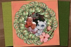 Adorable Baby Safari Printable Scrapbooking Page Layout Product Image 2