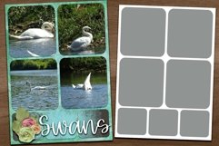 4 8x11 Inch Multiple Photo Scrapbooking Templates Product Image 4