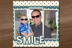 Caterpillar Template Digital Scrapbooking Page Layout Product Image 3