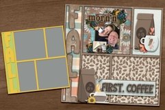12x12 inch Autumn Digital Scrapbooking Template Product Image 1