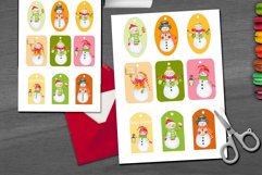 Snowman Tags for Wintertime Holidays Product Image 1