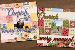 So Square Digital Scrapbooking Page Layout Template Product Image 2