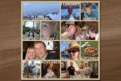 Collage Year In Review Digital Scrapbooking Page Template Product Image 2