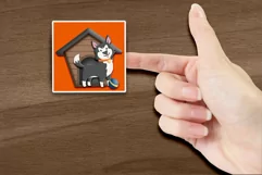 Cute Stickers I Love My Dog from the Pet Collection Product Image 3