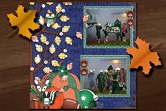 Fall Fab 8 Digital Scrapbooking Page Layout Template Product Image 3