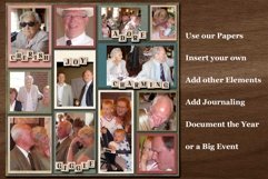 Year In Review 2 Collage Digital Scrapbooking Template Product Image 4