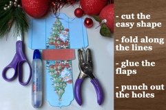 Printable Christmas Gift Bag with Santa and Christmas Tree Product Image 4