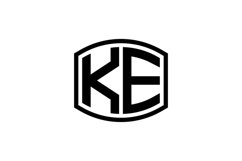 KE Logo design Product Image 1