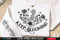 Keep Blooming SVG Design Product Image 1