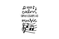 Keep Calm And Listen Music Product Image 1