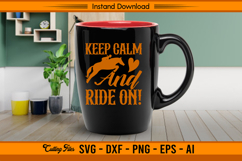 Keep Calm And Ride On Horse SVG Design Product Image 3