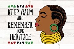 Kwanzaa svg, Keep Calm remember your heritage, African svg Product Image 1