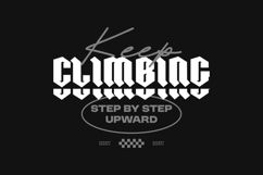 Keep Climbing Typography Quotes T-shirt Design Product Image 1