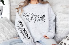Keep going keep growing Sleeve SVG, Inspirational Sleeve SVG Product Image 3