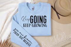 Keep going keep growing Sleeve SVG Design Product Image 3
