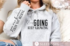 Keep going keep growing Sleeve SVG Design Product Image 1
