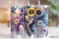 Motivational Quotes Tumbler, Inspirational Tumbler Wrap PNG Product Image 1