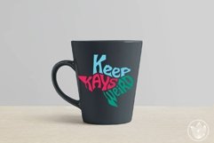 Keep Keys Weird SVG cut file, Texas shape