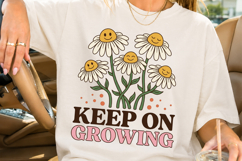 Keep On Growing Smiley Flower PNG Product Image 3